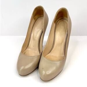 SERGIO ROSSI Beige Leather 4 Inch Heel Shoes Size 5 (EU 35.5)